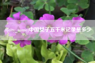 凤城中国女子五千米记录是多少