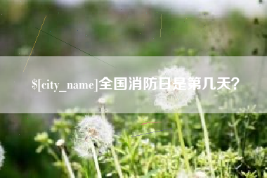 凤城全国消防日是第几天？