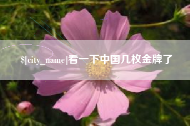 凤城看一下中国几枚金牌了