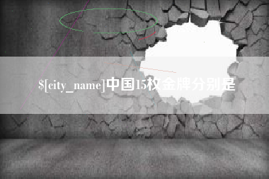 凤城中国15枚金牌分别是
