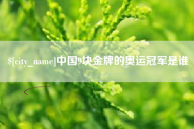 凤城中国9块金牌的奥运冠军是谁
