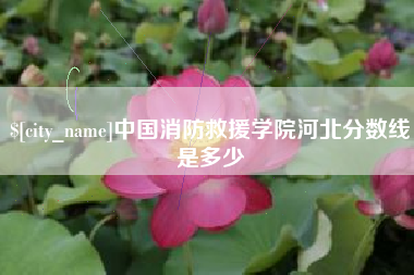 凤城中国消防救援学院河北分数线是多少
