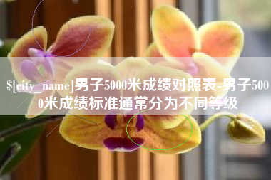 凤城男子5000米成绩对照表-男子5000米成绩标准通常分为不同等级