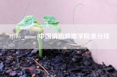 凤城中国消防救援学院录分线
