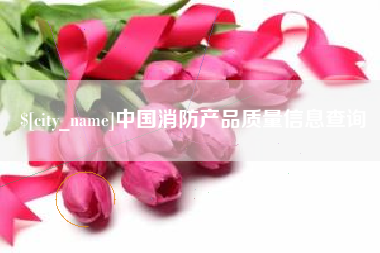 凤城中国消防产品质量信息查询