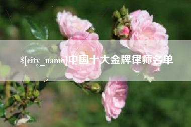 凤城中国十大金牌律师名单
