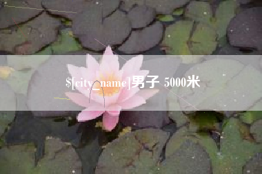 凤城男子 5000米