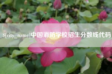 凤城中国消防学校招生分数线代码