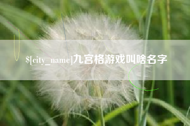 凤城九宫格游戏叫啥名字