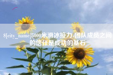 凤城5000米滑冰接力-团队成员之间的信任是成功的基石