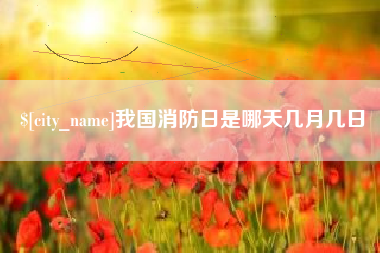 凤城我国消防日是哪天几月几日