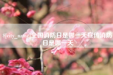 凤城全国消防日是哪一天宣传消防日是哪一天