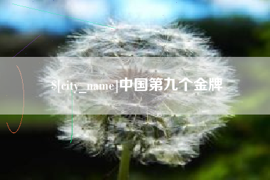 凤城中国第九个金牌