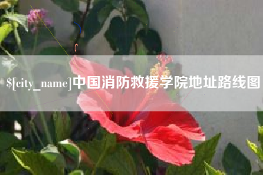 凤城中国消防救援学院地址路线图