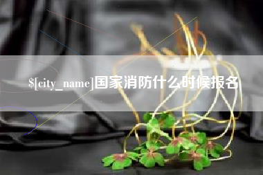 凤城国家消防什么时候报名