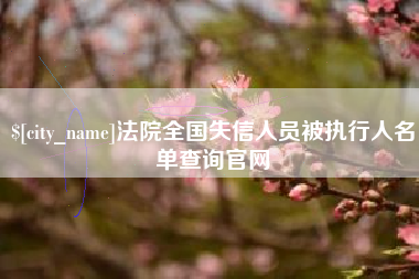 凤城法院全国失信人员被执行人名单查询官网