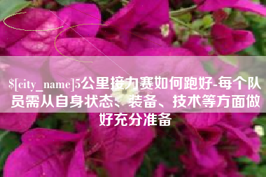凤城5公里接力赛如何跑好-每个队员需从自身状态、装备、技术等方面做好充分准备