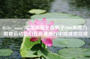 凤城哈尔滨亚冬会男子5000米接力-需要运动员们在高速滑行中精准地完成