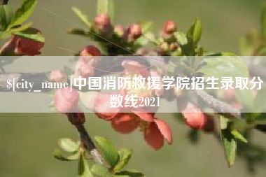 凤城中国消防救援学院招生录取分数线2021