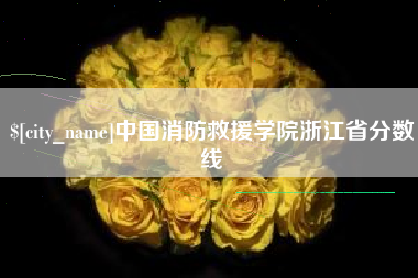 凤城中国消防救援学院浙江省分数线