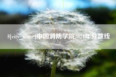凤城中国消防学院2024年分数线