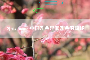 凤城中国九金是哪九金的简称