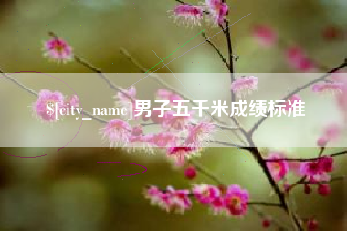 凤城男子五千米成绩标准
