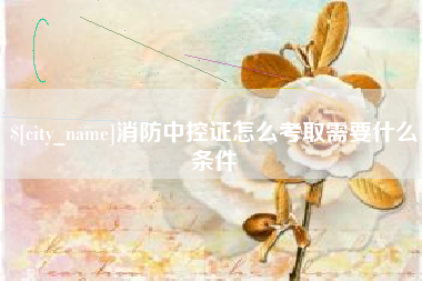凤城消防中控证怎么考取需要什么条件