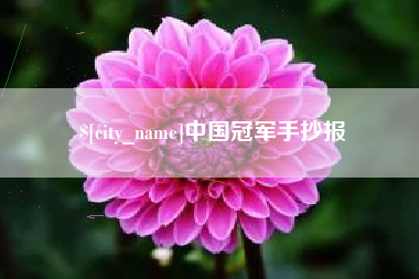 凤城中国冠军手抄报