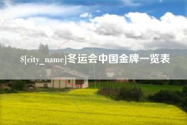 凤城冬运会中国金牌一览表