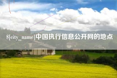 凤城中国执行信息公开网的地点