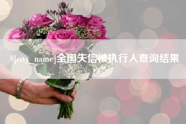 凤城全国失信被执行人查询结果