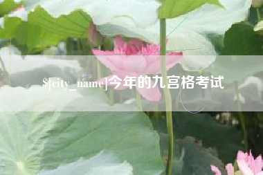 凤城今年的九宫格考试