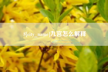 凤城九宫怎么解释