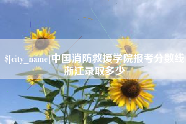 凤城中国消防救援学院报考分数线浙江录取多少